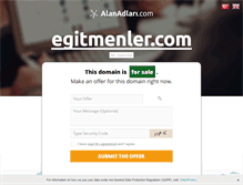 Tablet Screenshot of egitmenler.com